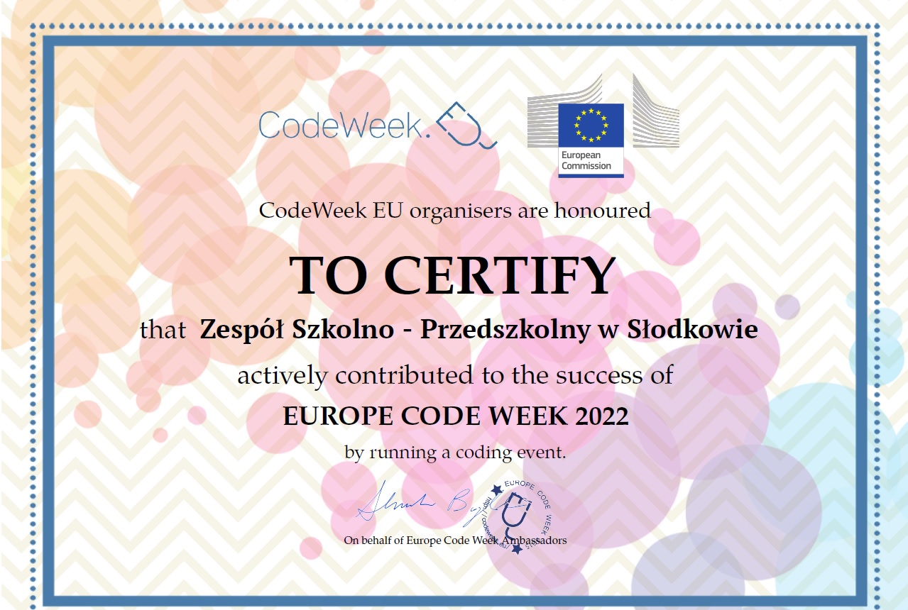 Code week 2022 – ZSP Słodków