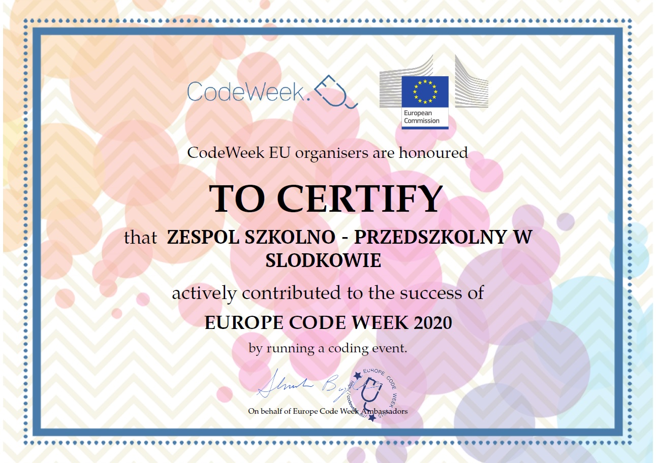 #CodeWeek  – 10 – 25 października 2020r.