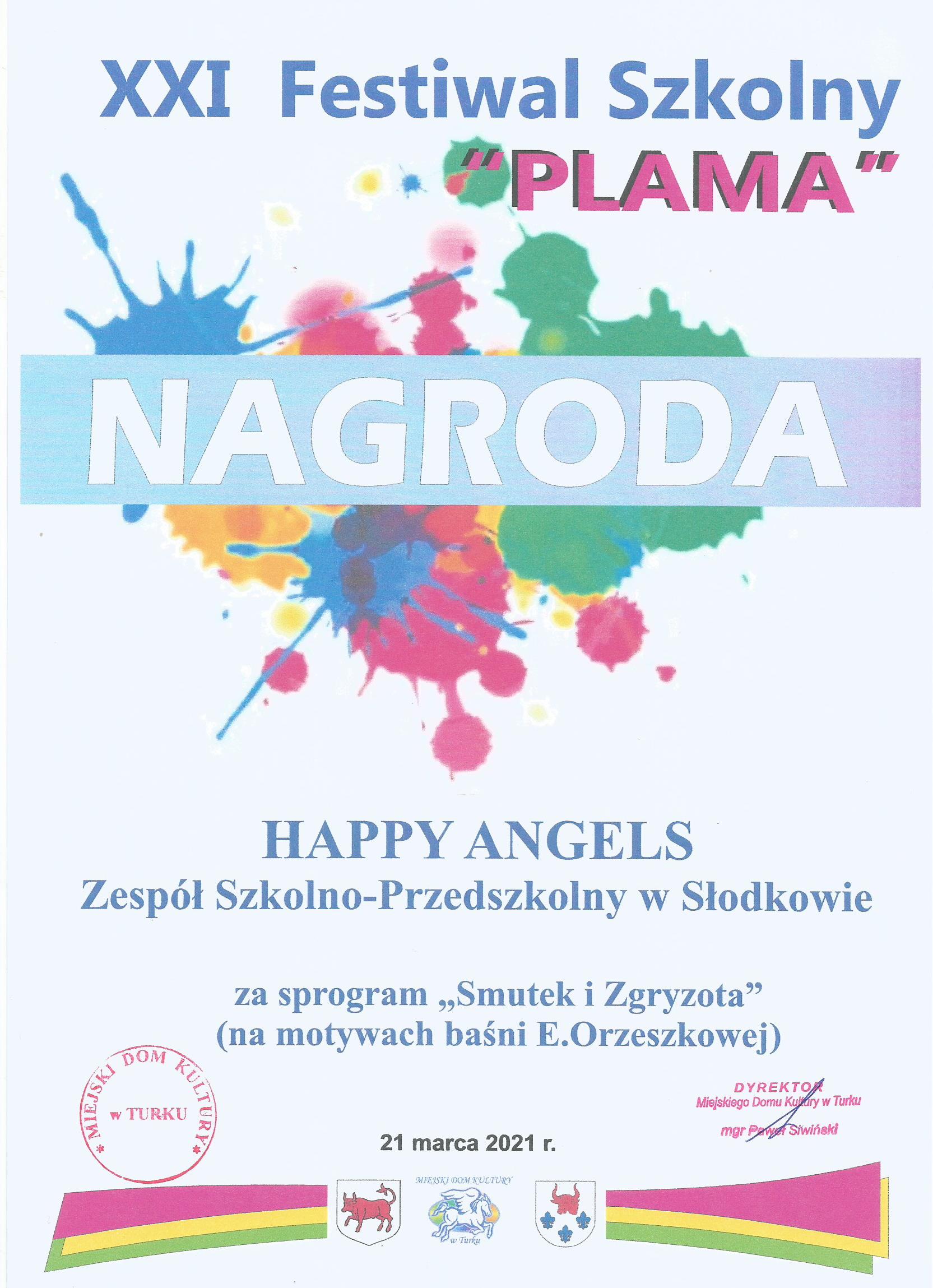 XXI Festiwal Szkolny PLAMA
