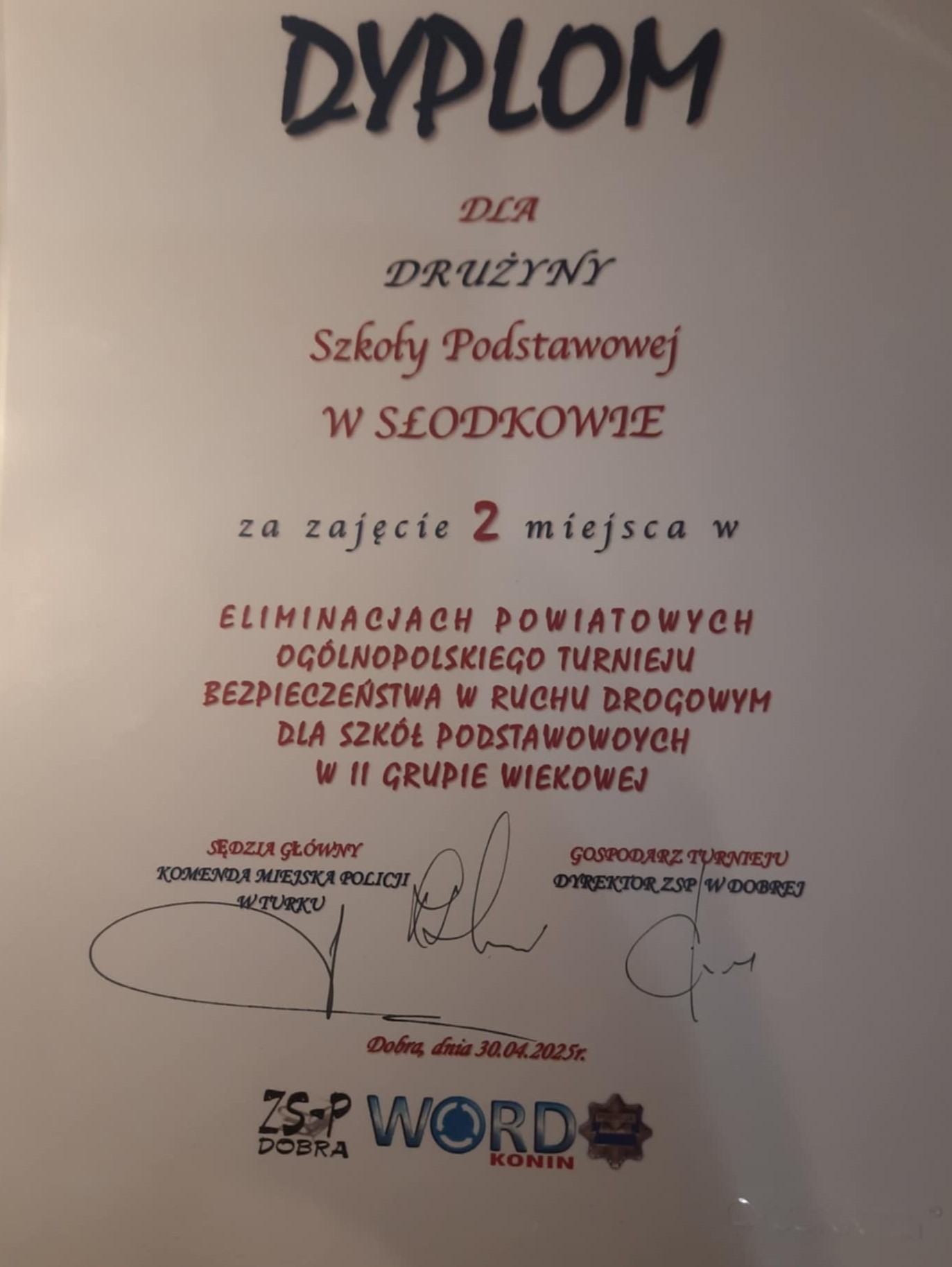Eliminacje Powiatowe Ogólnopolskiego Turnieju Bezpieczeństwa w Ruchu Drogowym