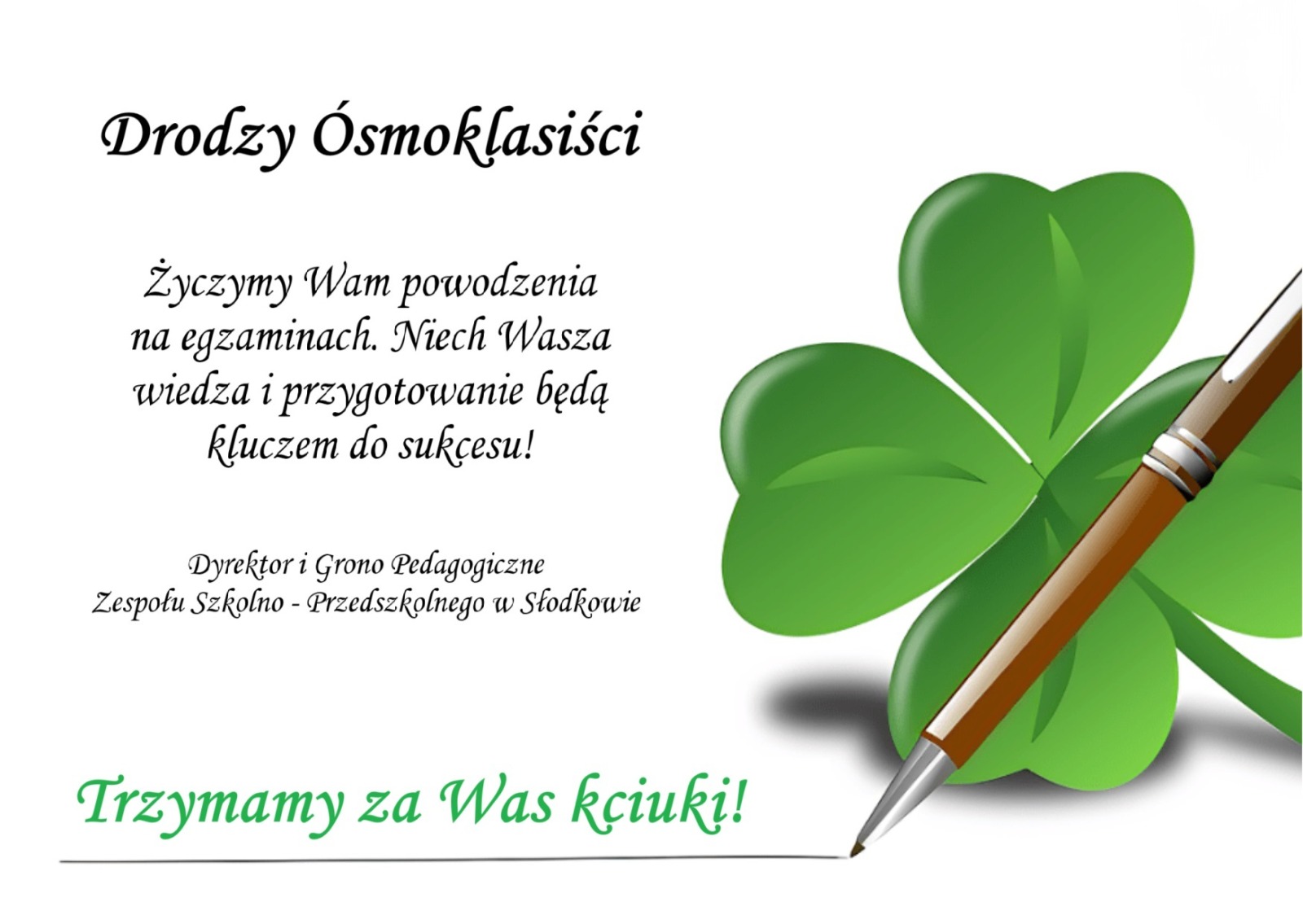 Egzaminy klas ósmych
