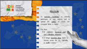 Wizyta wolontariuszy z Fundacji  Roberta Schumana z siedzibą w Warszawie w naszej szkole.