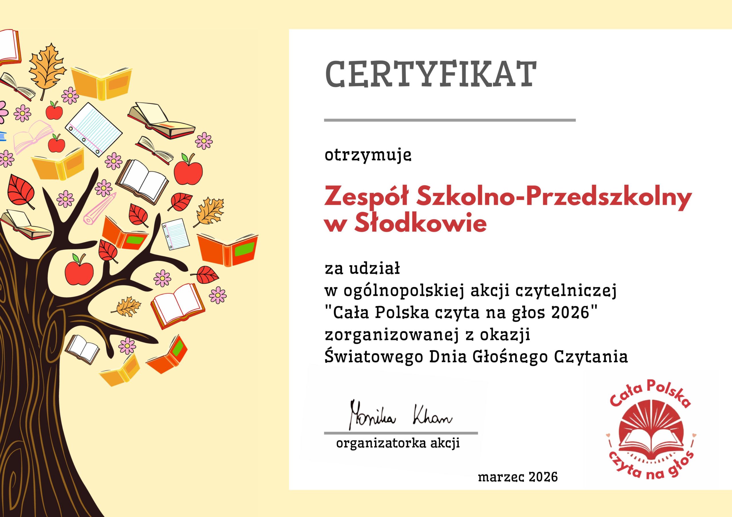 Ogólnopolska akcja „Cała Polska czyta na głos 2026”