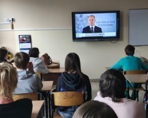 E-lekcja z Sędzią  pt. „Przemoc rówieśnicza w szkole i poza szkołą – aspekty prawne”