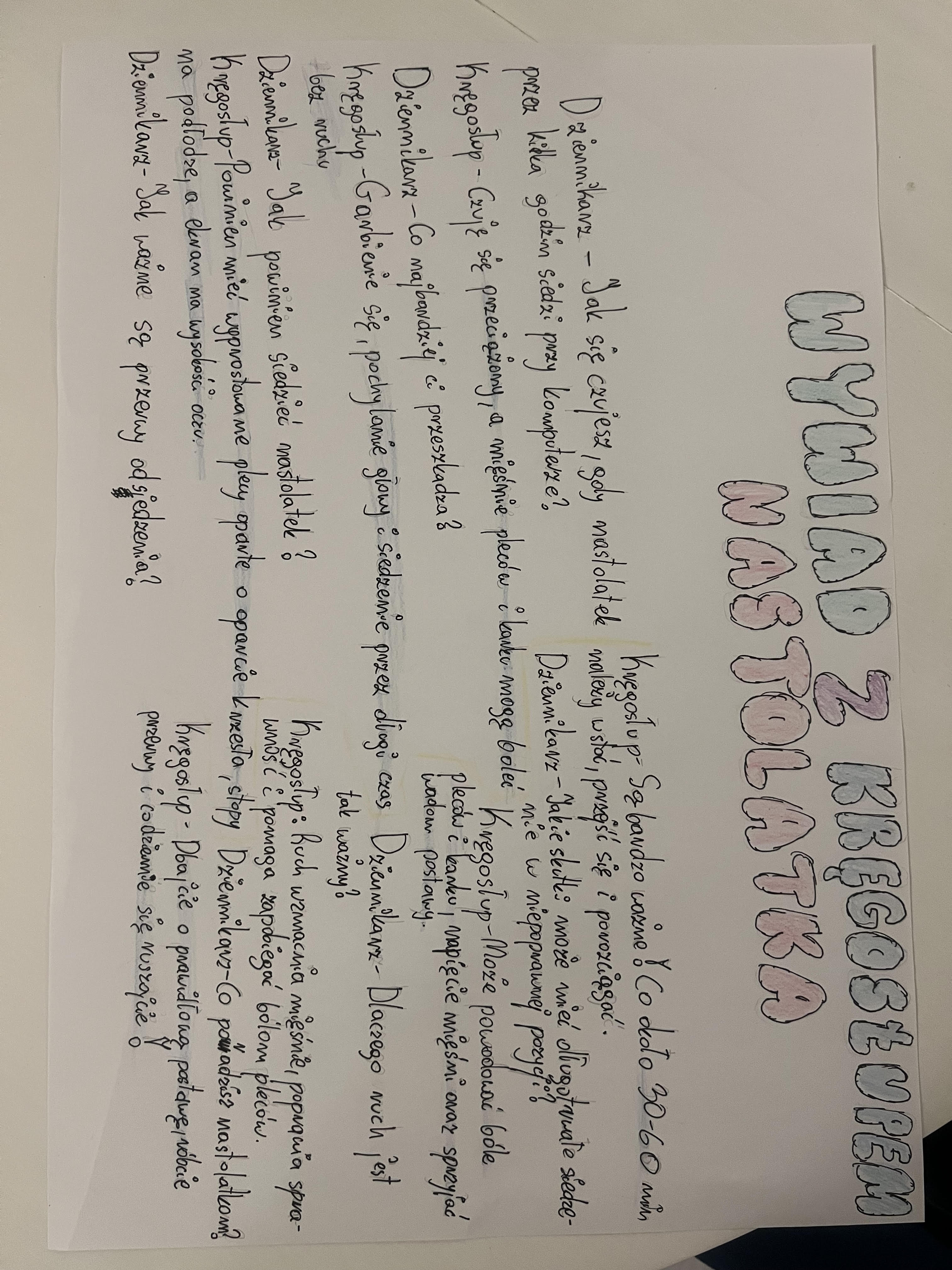 ZADANIA ŚWIAT ORGANIZMU